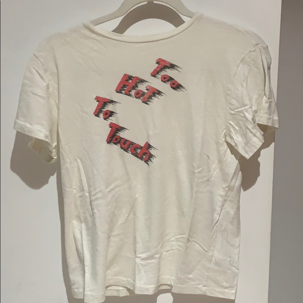 Re/done tee shirt made in USA  too hot to touch